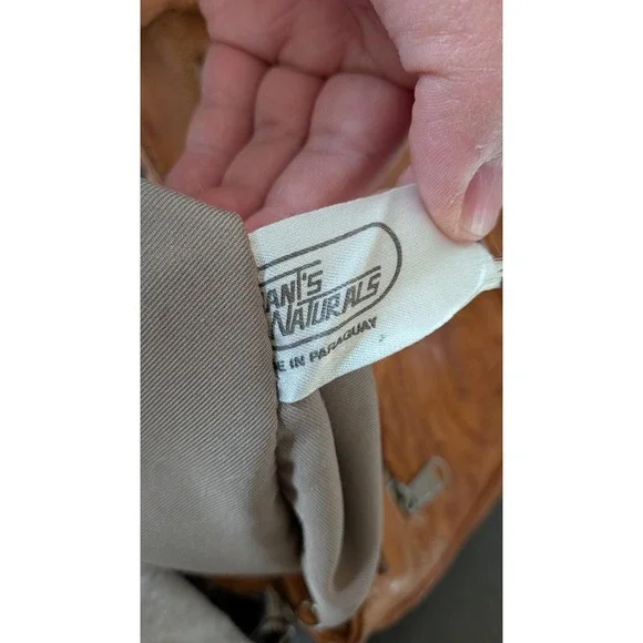 Vintage Tooled Leather Crossbody Purse Made In Paraguay - Picture 6 of 8